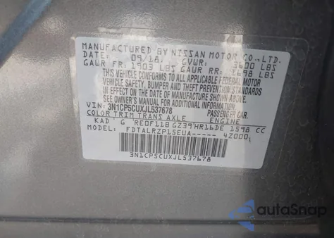 2018 Nissan Kicks S from USA, damaged, VIN 3N1CP5CUXJL537678